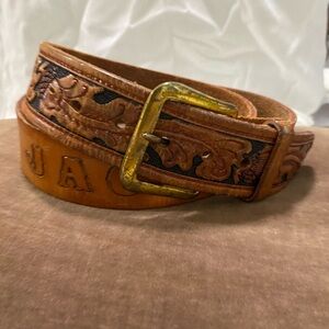 Leather Belt Brown Mexican Sz 36